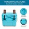 Portable 16 Quart Insulated Cooler 24 Can Capacity with Cup Holders